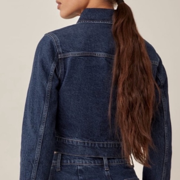 Reformation Smith Cropped Denim Jacket - Picture 2 of 4